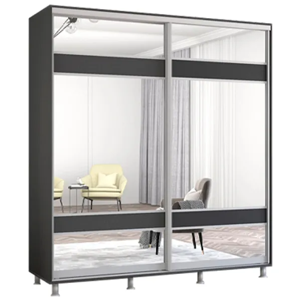 Dulap Mobildor-Lux ARON S 200 x 60 x 200 / PAL / Antracit photo 1