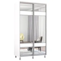 Шкаф Mobildor-Lux ARON S 110 x 60см x 210 / ЛДСП / Белый