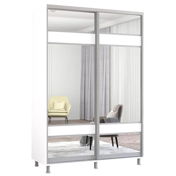 Dulap Mobildor-Lux ARON S 180 x 60 x 210 / PAL / Alb photo 1