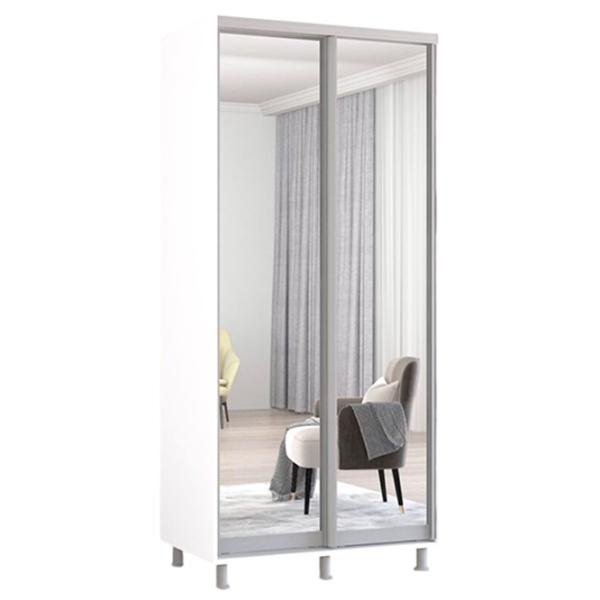 Шкаф Mobildor-Lux Aron 100 x 60см x 230 / ЛДСП / Белый photo 1