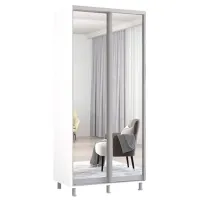 Шкаф Mobildor-Lux Aron 100 x 60см x 230 / ЛДСП / Белый