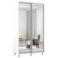 Шкаф Mobildor-Lux Aron 120 x 60см x 240 / ЛДСП / Белый