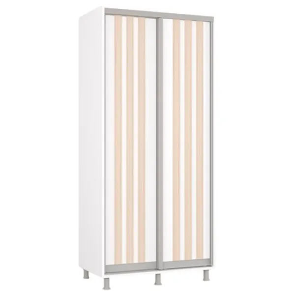 Шкаф Mobildor-Lux Aron 100 x 60см x 200 / ЛДСП / Белый photo 1