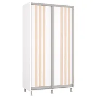 Шкаф Mobildor-Lux Aron 140 x 60см x 200 / ЛДСП / Белый