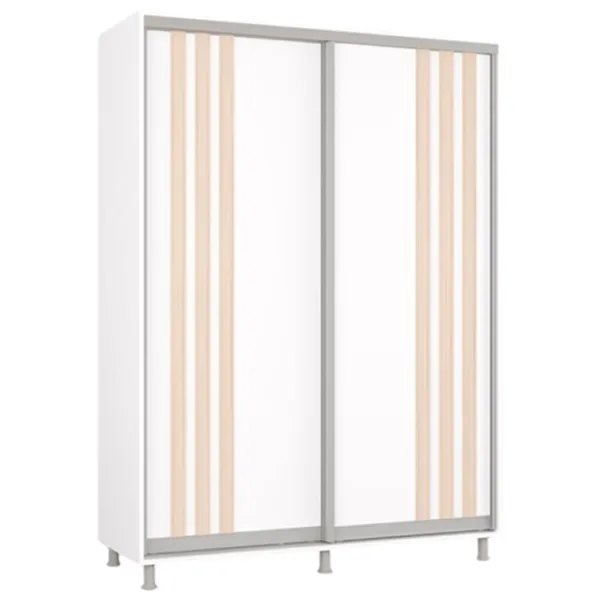 Dulap Mobildor-Lux Aron 150 x 60 x 200 / PAL / Alb photo 1