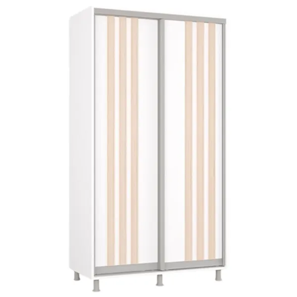 Шкаф Mobildor-Lux Aron 140 x 60см x 220 / ЛДСП / Белый photo 1