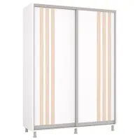 Шкаф Mobildor-Lux Aron 160 x 60см x 220 / ЛДСП / Белый