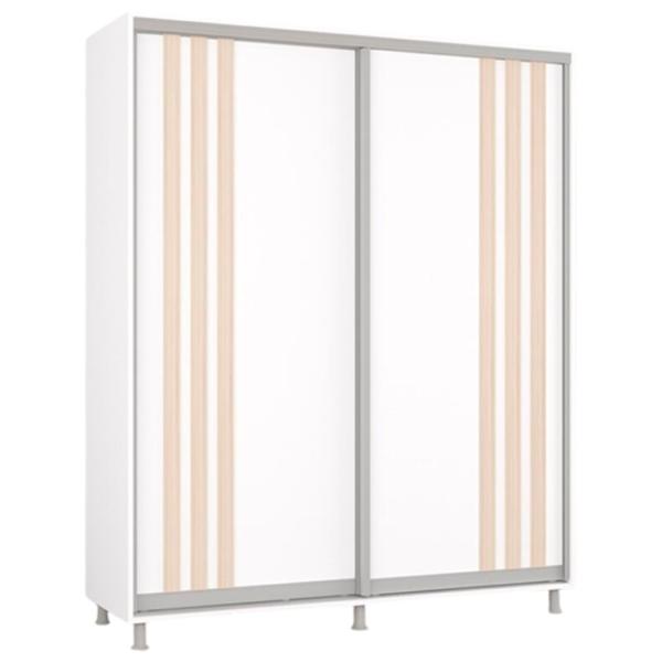 Dulap Mobildor-Lux Aron 180 x 60 x 220 / PAL / Alb photo 1