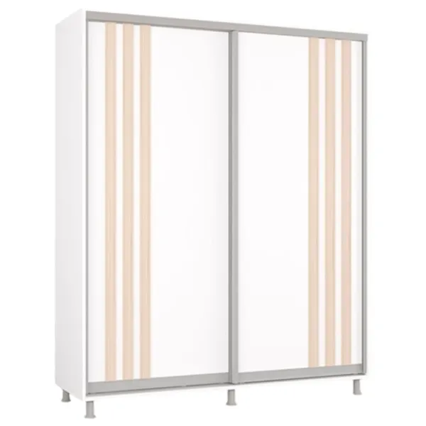 Dulap Mobildor-Lux Aron 180 x 60 x 230 / PAL / Alb photo 1