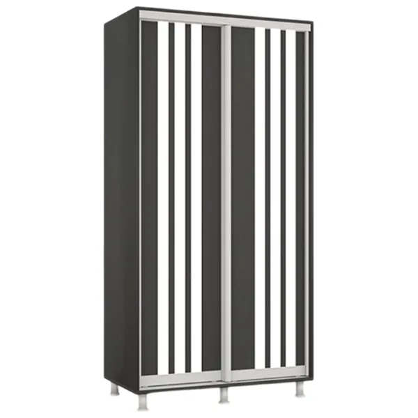 Шкаф Mobildor-Lux Aron 100 x 60см x 200 / ЛДСП / Antracit photo 1