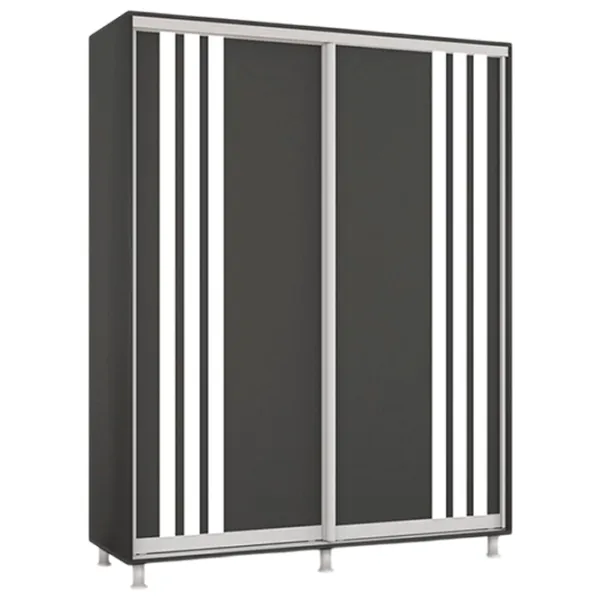 Шкаф Mobildor-Lux Aron 150 x 60см x 200 / ЛДСП / Antracit photo 1