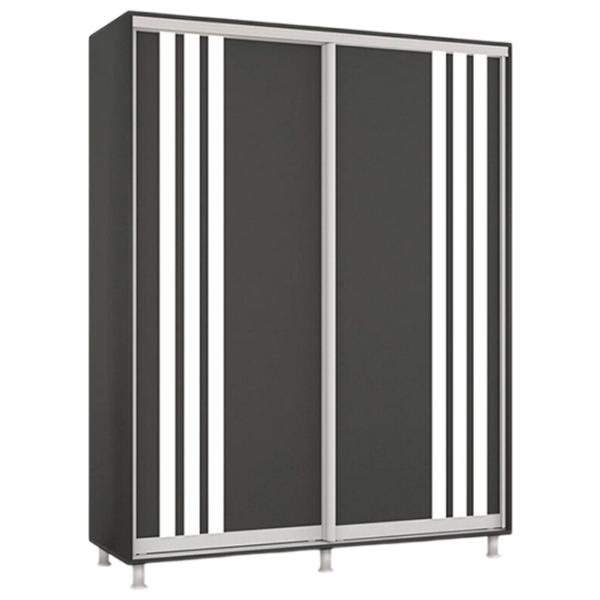 Шкаф Mobildor-Lux Aron 180 x 60см x 220 / ЛДСП / Antracit photo 1