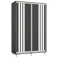 Шкаф Mobildor-Lux Aron 130 x 60см x 230 / ЛДСП / Antracit