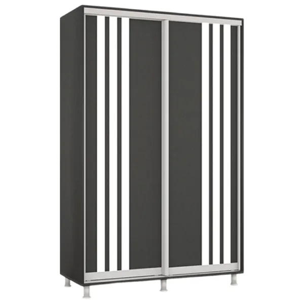 Шкаф Mobildor-Lux Aron 140 x 60см x 240 / ЛДСП / Antracit photo 1