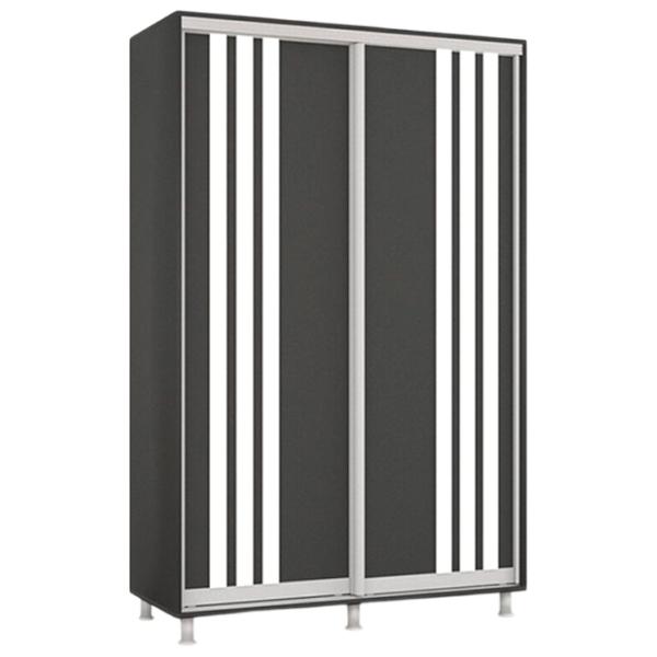 Шкаф Mobildor-Lux Aron 140 x 60см x 240 / ЛДСП / Antracit photo 1
