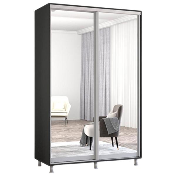 Шкаф Mobildor-Lux Aron 130 x 60см x 240 / ЛДСП / Антрацит photo 1