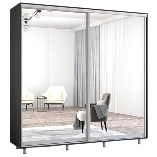 Шкаф Mobildor-Lux Aron 230 x 60см x 230 / ЛДСП / Антрацит photo 1