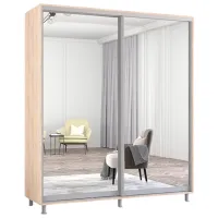 Dulap Mobildor-Lux Aron 200 x 60 x 200 / PAL / Stejar Sonoma