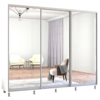 Шкаф Mobildor-Lux Aron 260 x 60см x 200 / ЛДСП / Белый