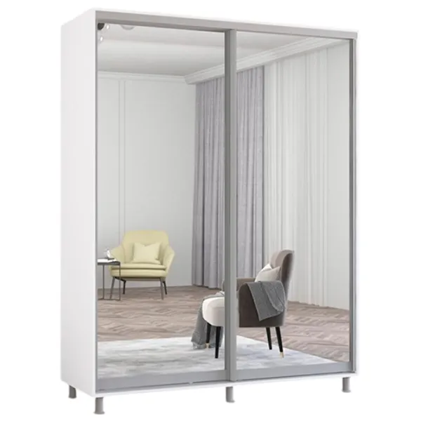 Шкаф Mobildor-Lux Aron P 18 170 x 60см x 230 / ЛДСП / Белый photo 1