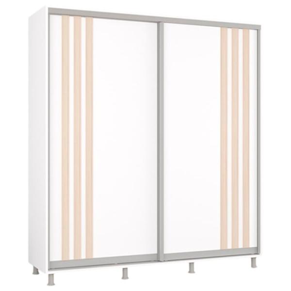 Шкаф Mobildor-Lux Aron 200 x 60см x 240 / ЛДСП / Белый photo 1