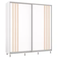 Шкаф Mobildor-Lux Aron 200 x 60см x 240 / ЛДСП / Белый