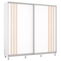 Шкаф Mobildor-Lux Aron 270 x 60см x 200 / ЛДСП / Белый