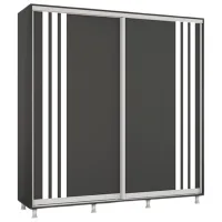 Шкаф Mobildor-Lux Aron 260 x 60см x 240 / ЛДСП / Antracit