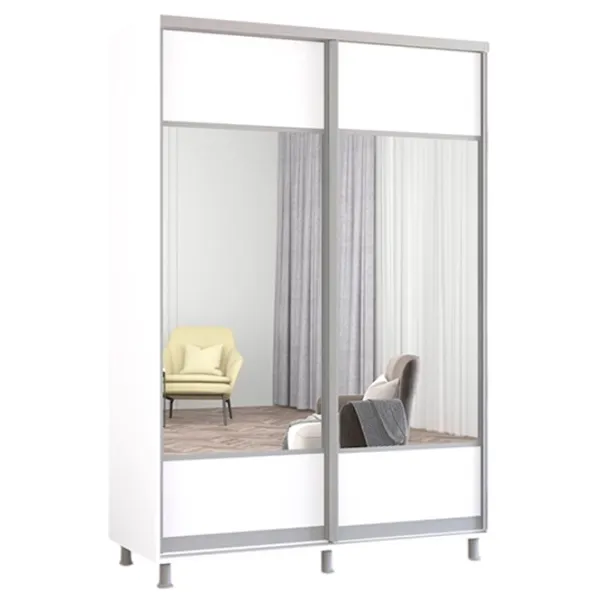 Шкаф Mobildor-Lux ARON S K1 150 x 60см x 210 / ЛДСП / Белый photo 1