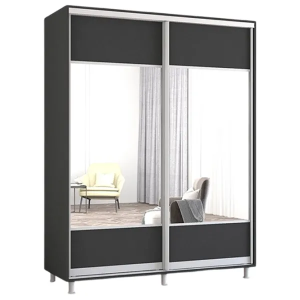 Dulap Mobildor-Lux ARON S K1 160 x 60 x 220 / PAL / Antracit photo 1