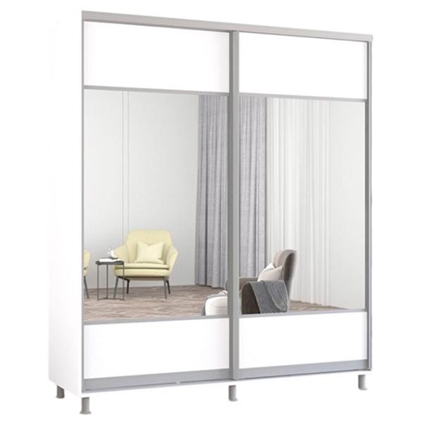 Шкаф Mobildor-Lux ARON S K1 190 x 60см x 230 / ЛДСП / Белый photo 1