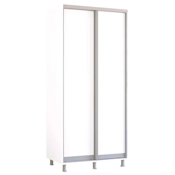 Dulap Mobildor-Lux Aron 100 x 60 x 230 / PAL / Alb photo 1