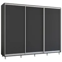 Шкаф Mobildor-Lux Aron 240 x 60см x 230 / ЛДСП / Antracit