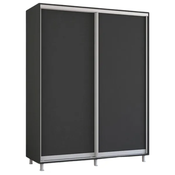 Шкаф Mobildor-Lux ARON S 150 x 60см x 210 / ЛДСП / Антрацит photo 1