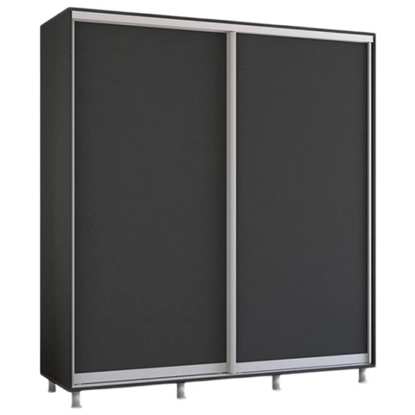 Шкаф Mobildor-Lux ARON S 190 x 60см x 210 / ЛДСП / Антрацит photo 1