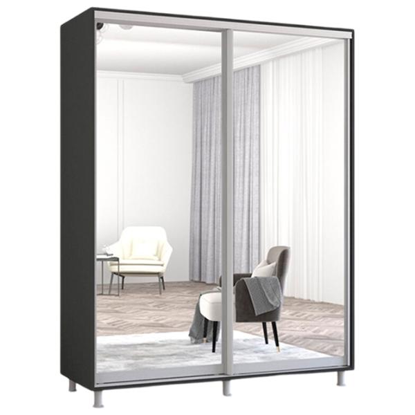 Шкаф Mobildor-Lux Aron P 18 160 x 60см x 220 / ЛДСП / Антрацит photo 1