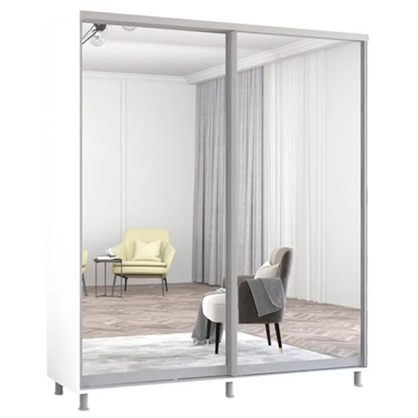 Шкаф Mobildor-Lux Aron P 18 200 x 60см x 200 / ЛДСП / Белый photo 1