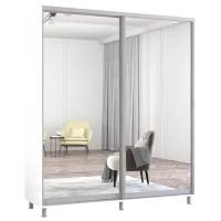 Шкаф Mobildor-Lux Aron P 18 190 x 60см x 230 / ЛДСП / Белый