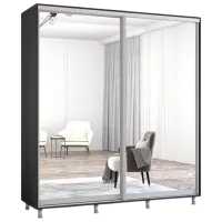 Шкаф Mobildor-Lux Aron P 18 190 x 60см x 220 / ЛДСП / Антрацит