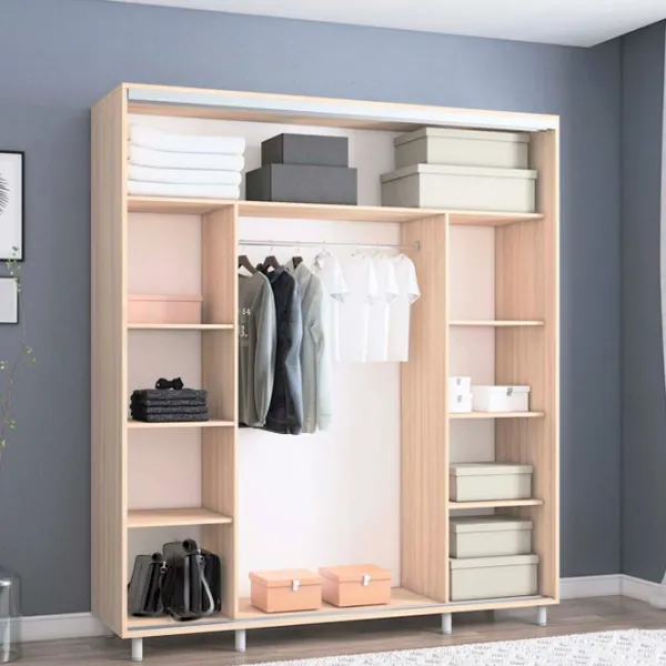 Dulap Mobildor-Lux Aron P 18 190 x 60 x 210 / PAL / Stejar Sonoma photo 2