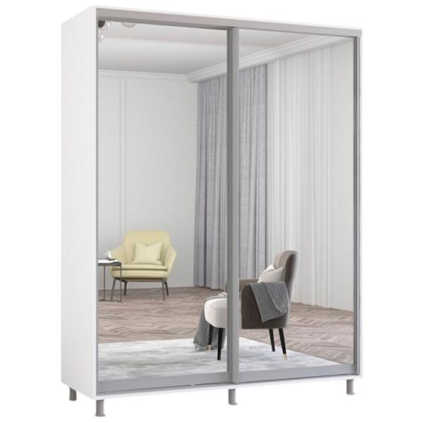 Шкаф Mobildor-Lux ARON S 160 x 60см x 210 / ЛДСП / White photo 1 Шкаф Mobildor-Lux ARON S 160 x 60см x 210 / ЛДСП / White photo 1