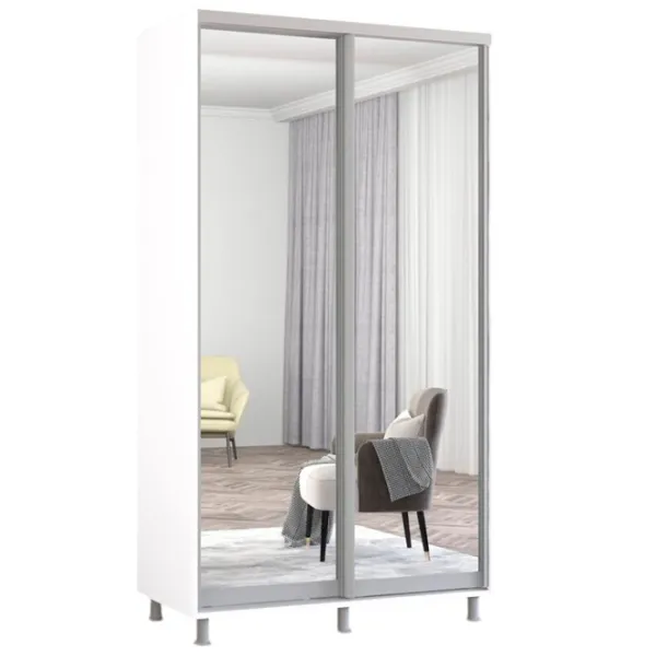 Dulap Mobildor-Lux ARON S 130 x 60 x 230 / PAL / White photo 1