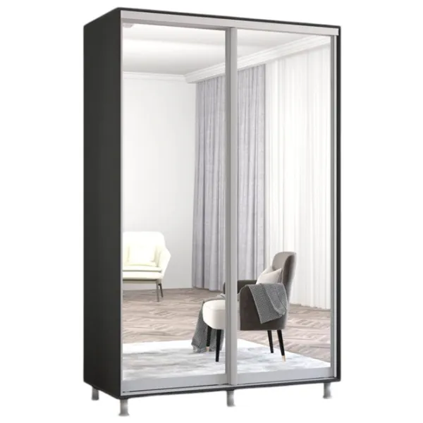 Шкаф Mobildor-Lux ARON S 150 x 60см x 200 / ЛДСП / Антрацит photo 1