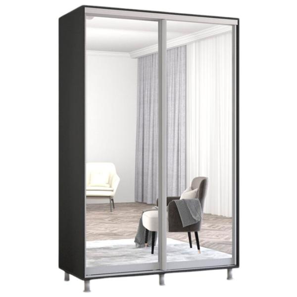 Шкаф Mobildor-Lux ARON S 150 x 60см x 200 / ЛДСП / Антрацит photo 1