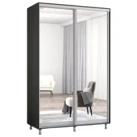 Шкаф Mobildor-Lux ARON S 150 x 60см x 200 / ЛДСП / Антрацит