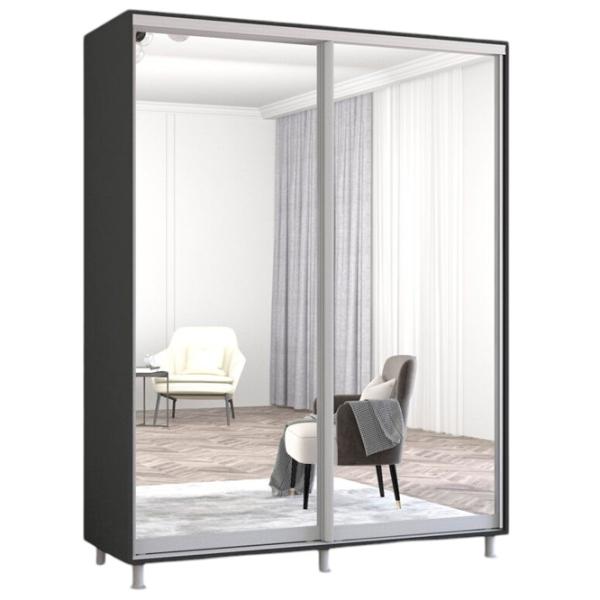 Шкаф Mobildor-Lux ARON S 160 x 60см x 200 / ЛДСП / Антрацит photo 1 Шкаф Mobildor-Lux ARON S 160 x 60см x 200 / ЛДСП / Антрацит photo 1