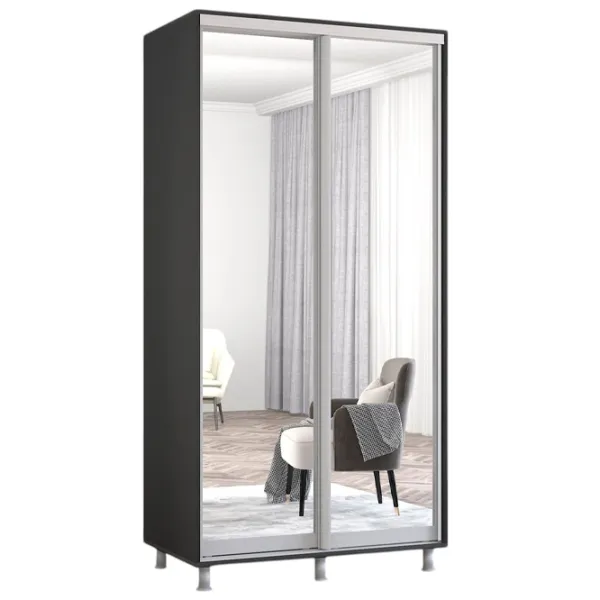 Шкаф Mobildor-Lux ARON S 120 x 60см x 210 / ЛДСП / Антрацит photo 1 Шкаф Mobildor-Lux ARON S 120 x 60см x 210 / ЛДСП / Антрацит photo 1