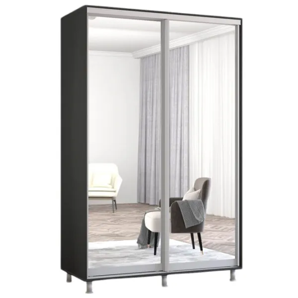 Шкаф Mobildor-Lux ARON S 140 x 60см x 210 / ЛДСП / Антрацит photo 1 Шкаф Mobildor-Lux ARON S 140 x 60см x 210 / ЛДСП / Антрацит photo 1