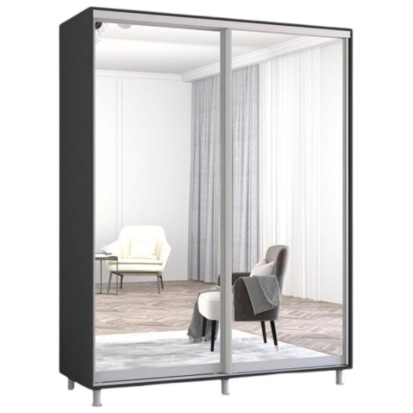 Шкаф Mobildor-Lux ARON S 160 x 60см x 210 / ЛДСП / Антрацит photo 1 Шкаф Mobildor-Lux ARON S 160 x 60см x 210 / ЛДСП / Антрацит photo 1