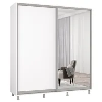 Dulap Mobildor-Lux ARON P 190 x 60 x 220 / PAL / Alb
